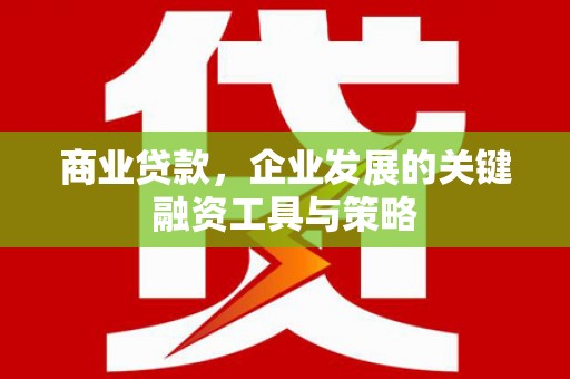 潭子商业贷款，企业发展的关键融资工具与策略