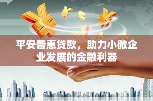 阿勒泰平安普惠贷款，助力小微企业发展的金融利器