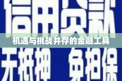 罗城机遇与挑战并存的金融工具