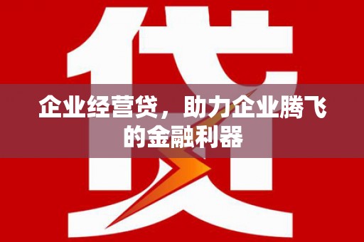 圣方济各堂区企业经营贷，助力企业腾飞的金融利器