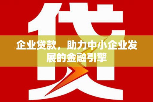 龙川企业贷款，助力中小企业发展的金融引擎