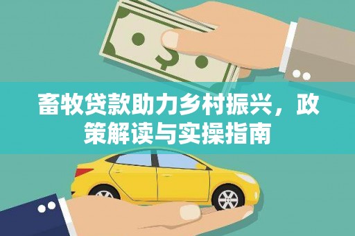 南开畜牧贷款助力乡村振兴，政策解读与实操指南