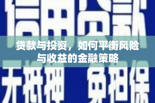 小金贷款与投资，如何平衡风险与收益的金融策略