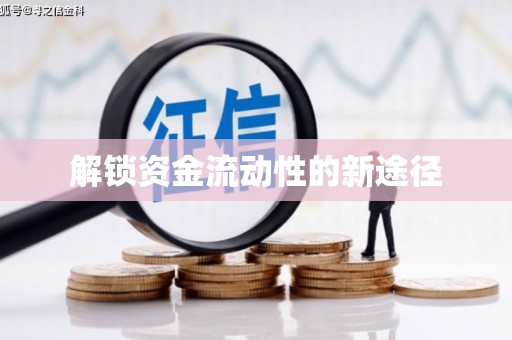 新会解锁资金流动性的新途径